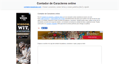 Desktop Screenshot of contadorcaracteres.com